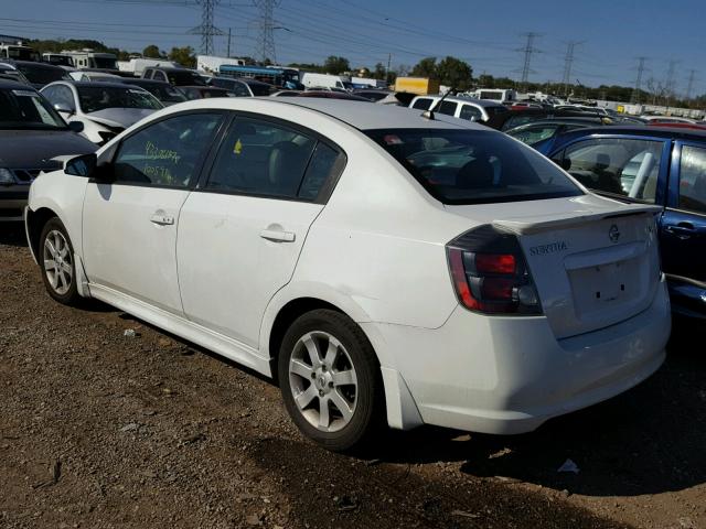 3N1AB6APXAL632301 - 2010 NISSAN SENTRA WHITE photo 3