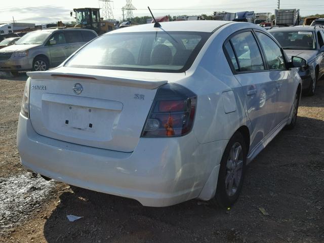 3N1AB6APXAL632301 - 2010 NISSAN SENTRA WHITE photo 4