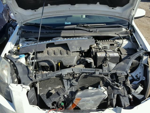 3N1AB6APXAL632301 - 2010 NISSAN SENTRA WHITE photo 7