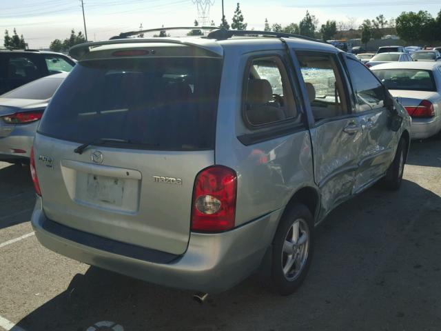 JM3LW28A830338522 - 2003 MAZDA MPV WAGON SILVER photo 4