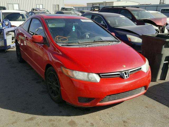 2HGFG12856H546622 - 2006 HONDA CIVIC EX RED photo 1