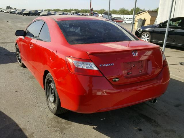 2HGFG12856H546622 - 2006 HONDA CIVIC EX RED photo 3