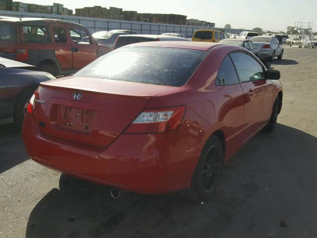 2HGFG12856H546622 - 2006 HONDA CIVIC EX RED photo 4