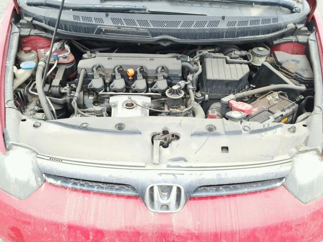 2HGFG12856H546622 - 2006 HONDA CIVIC EX RED photo 7