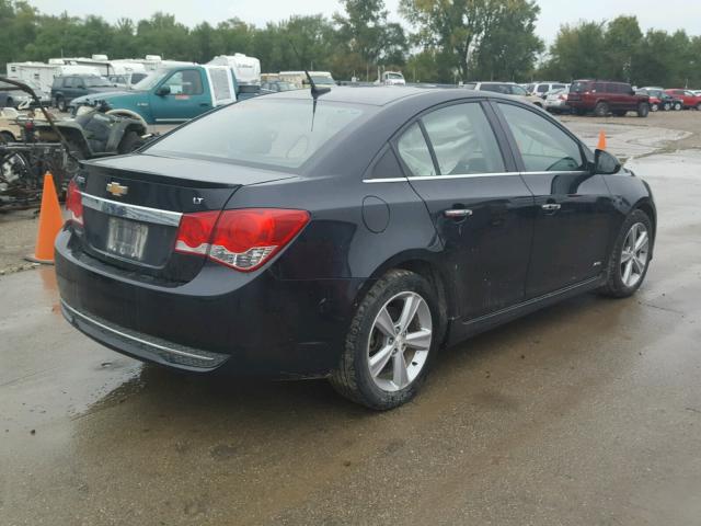 1G1PG5SC2C7198423 - 2012 CHEVROLET CRUZE LT BLACK photo 4