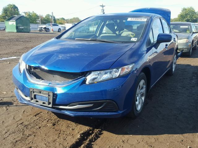 19XFB2F59FE256902 - 2015 HONDA CIVIC BLUE photo 2