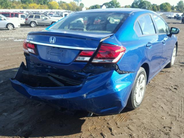 19XFB2F59FE256902 - 2015 HONDA CIVIC BLUE photo 4