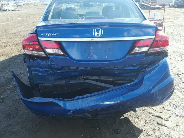 19XFB2F59FE256902 - 2015 HONDA CIVIC BLUE photo 9