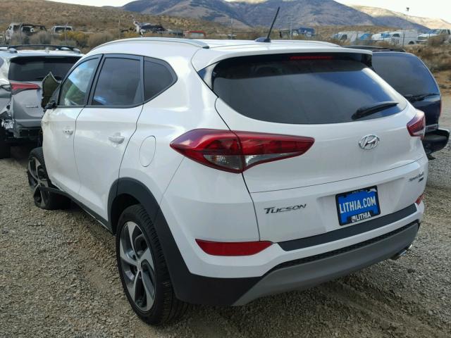 KM8J3CA24HU502586 - 2017 HYUNDAI TUCSON LIM WHITE photo 3