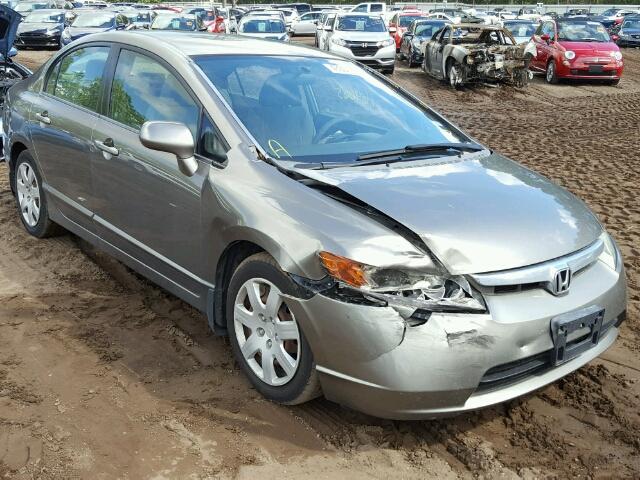 2HGFA16597H306976 - 2007 HONDA CIVIC LX GRAY photo 1