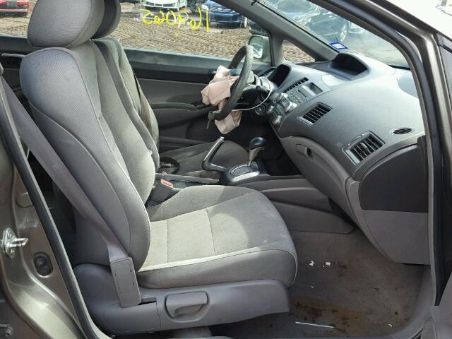 2HGFA16597H306976 - 2007 HONDA CIVIC LX GRAY photo 5