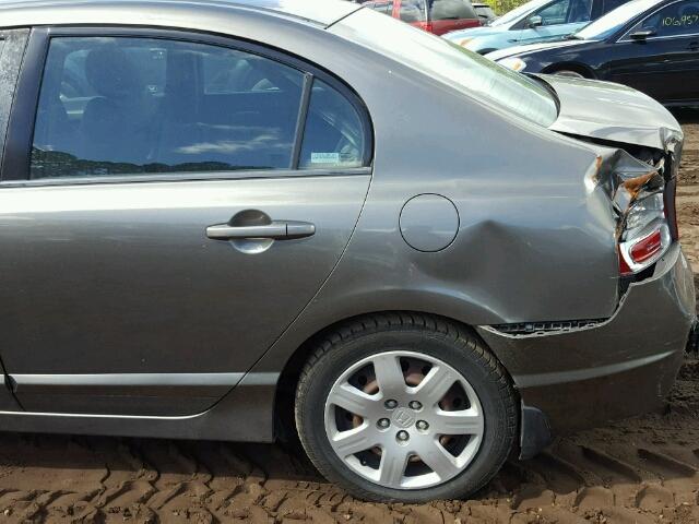 2HGFA16597H306976 - 2007 HONDA CIVIC LX GRAY photo 9