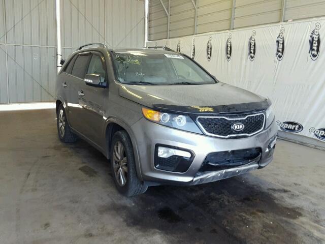 5XYKW4A20DG358777 - 2013 KIA SORENTO SX GRAY photo 1