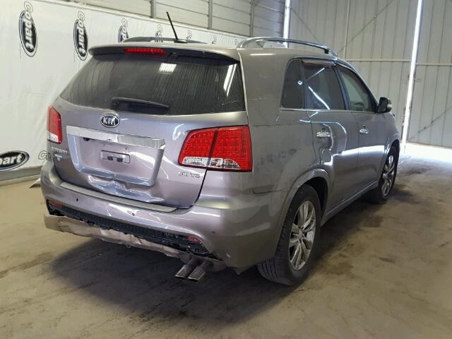 5XYKW4A20DG358777 - 2013 KIA SORENTO SX GRAY photo 4