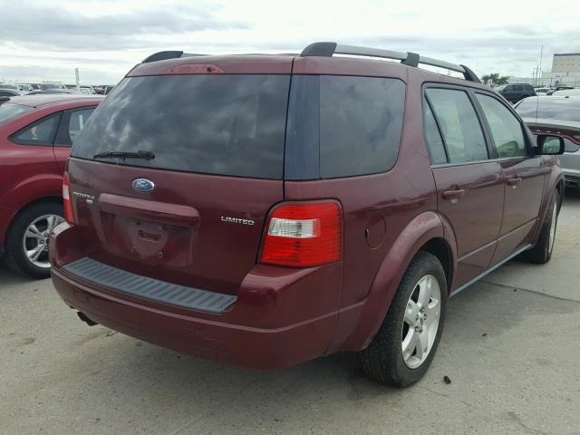 1FMZK06126GA27455 - 2006 FORD FREESTYLE MAROON photo 4