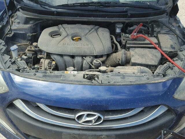 KMHD35LE3DU025725 - 2013 HYUNDAI ELANTRA GT BLUE photo 7