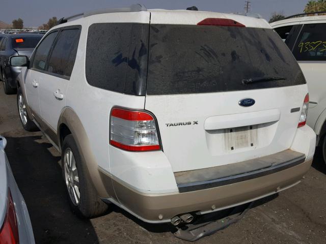 1FMDK07W08GA16770 - 2008 FORD TAURUS X E WHITE photo 3