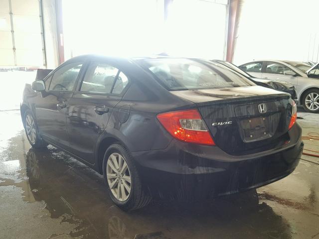 19XFB2F92CE052487 - 2012 HONDA CIVIC EXL 黑色 照片 3
