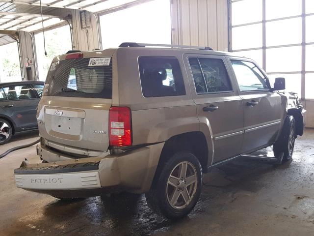 1J8FF48W78D565982 - 2008 JEEP PATRIOT LI GOLD photo 4