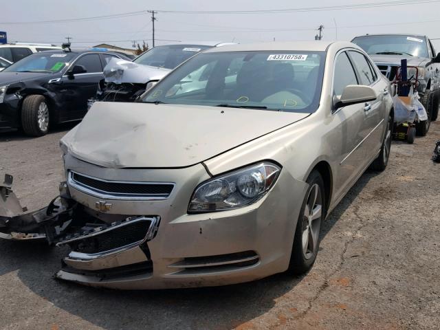 1G1ZC5E08CF280507 - 2012 CHEVROLET MALIBU 1LT GOLD photo 2