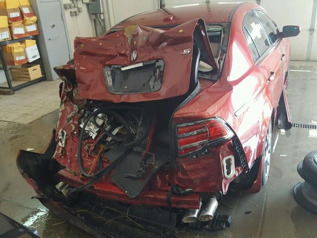 19UUA76547A005766 - 2007 ACURA TL TYPE S RED photo 9