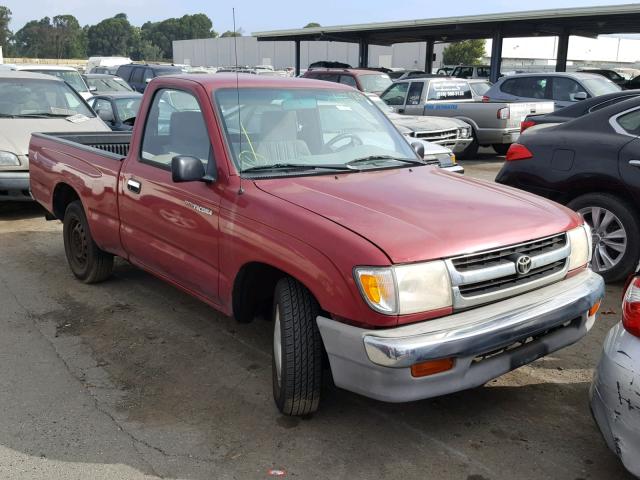 4TANL42N6WZ089926 - 1998 TOYOTA TACOMA BURGUNDY photo 1