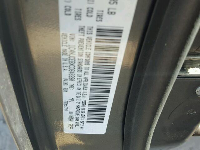 1C4NJCEBXCD640390 - 2012 JEEP COMPASS LA GRAY photo 10