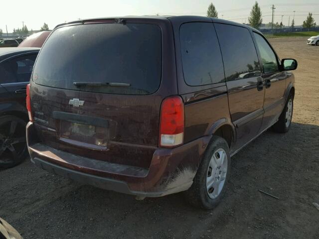 1GNDU23147D209046 - 2007 CHEVROLET UPLANDER L BURGUNDY photo 4