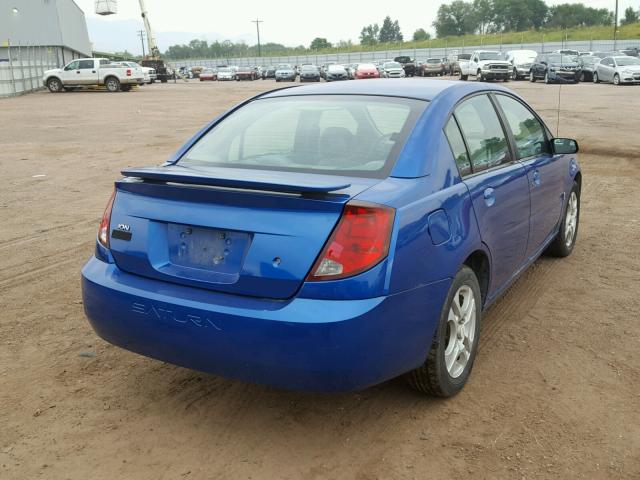 1G8AZ52F34Z223573 - 2004 SATURN ION LEVEL BLUE photo 4