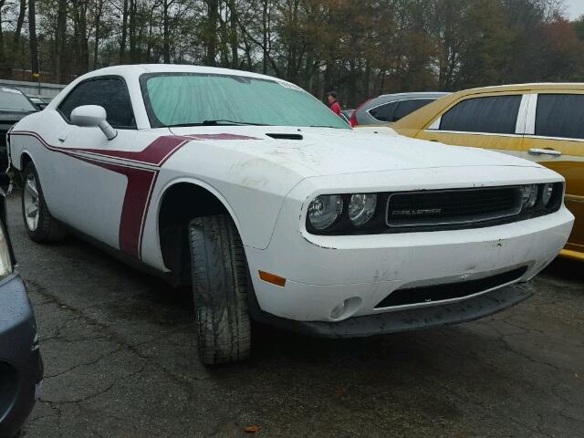 2C3CDYAGXDH653288 - 2013 DODGE CHALLENGER WHITE photo 1