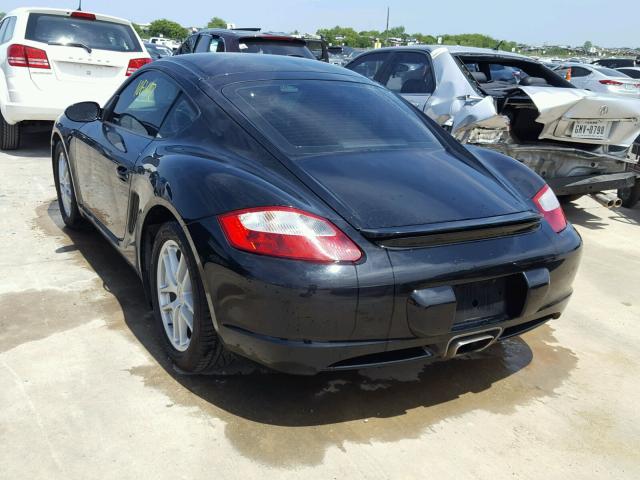 WP0AA29857U763155 - 2007 PORSCHE CAYMAN S BLACK photo 3