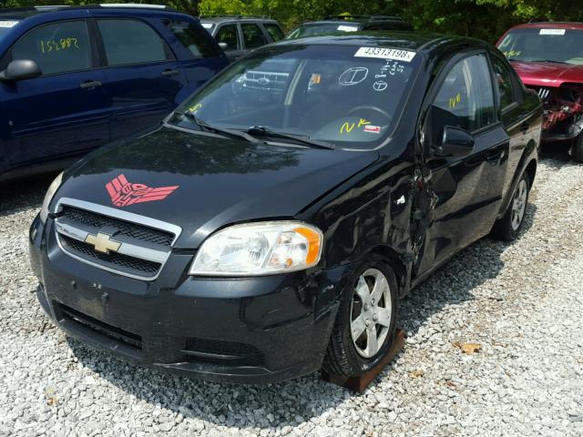 KL1TD56648B154888 - 2008 CHEVROLET AVEO BASE Қара фото 2