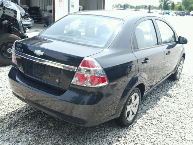 KL1TD56648B154888 - 2008 CHEVROLET AVEO BASE Қара фото 4