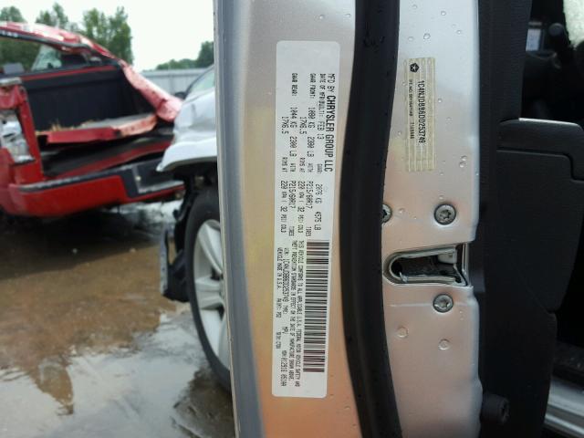 1C4NJDBB6DD253749 - 2013 JEEP COMPASS SP SILVER photo 10