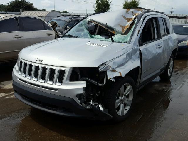 1C4NJDBB6DD253749 - 2013 JEEP COMPASS SP SILVER photo 2