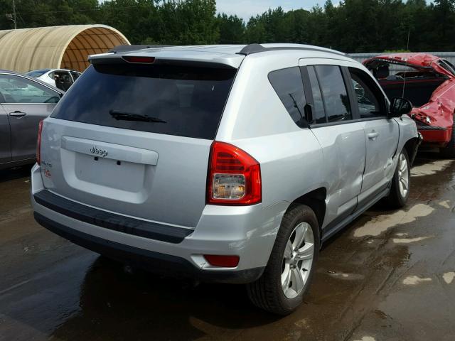 1C4NJDBB6DD253749 - 2013 JEEP COMPASS SP SILVER photo 4