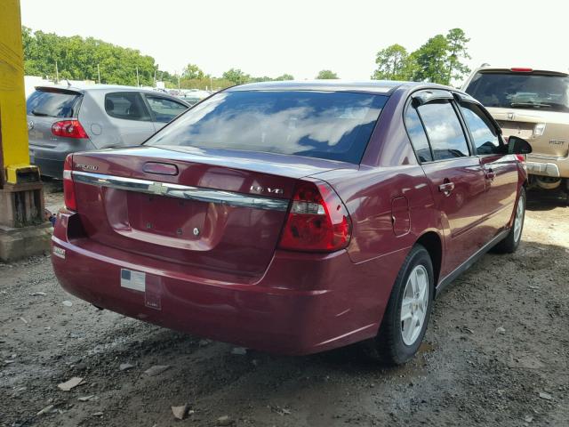 1G1ZT54894F103571 - 2004 CHEVROLET MALIBU LS Қызыл фото 4