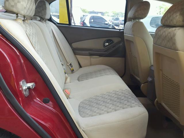 1G1ZT54894F103571 - 2004 CHEVROLET MALIBU LS Қызыл фото 6