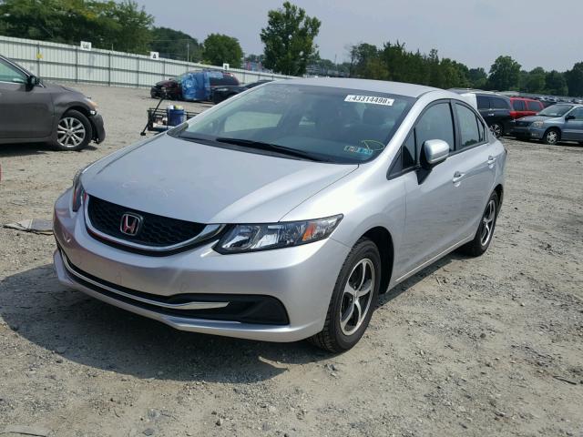 19XFB2F74FE266044 - 2015 HONDA CIVIC SE SILVER photo 2