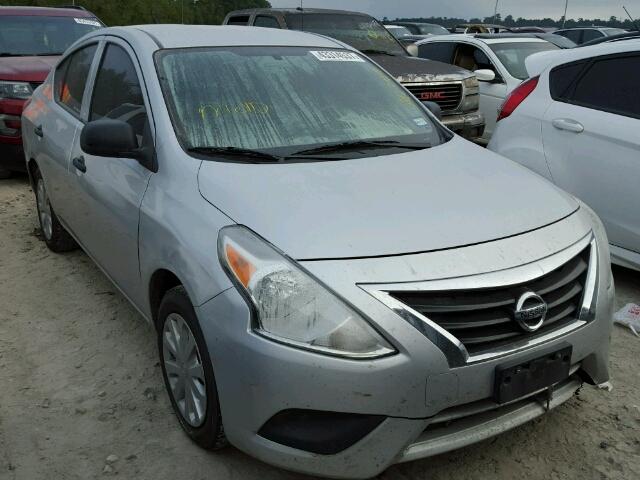 3N1CN7AP7FL826460 - 2015 NISSAN VERSA S SILVER photo 1