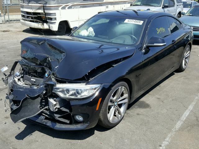 WBA3R1C53EK191504 - 2014 BMW 435 I BLACK photo 2
