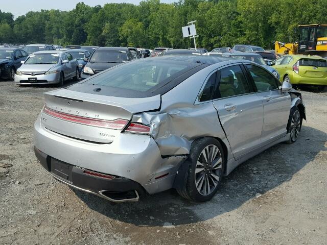 3LN6L5FC6HR644867 - 2017 LINCOLN MKZ RESERV SILVER photo 4