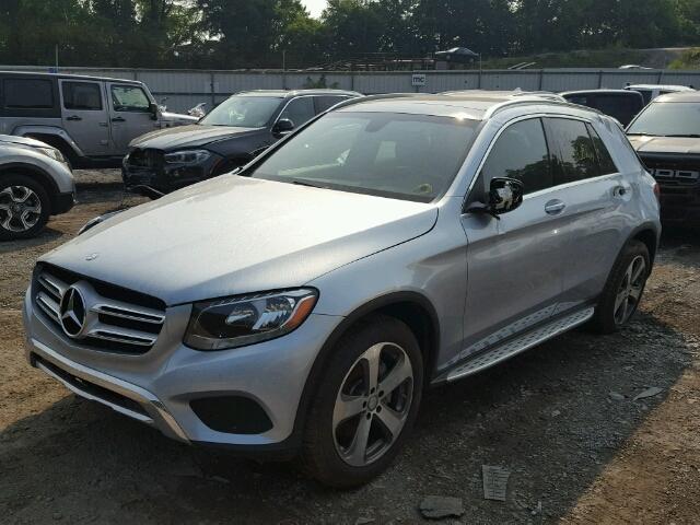 WDC0G4KB9HF116950 - 2017 MERCEDES-BENZ GLC 300 4M BLUE photo 2