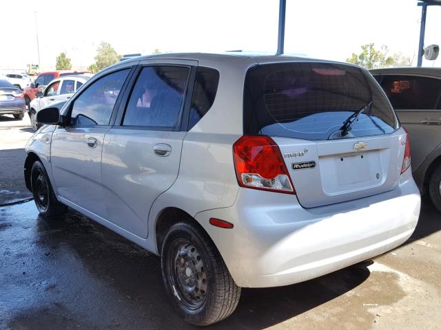 KL1TD66647B729902 - 2007 CHEVROLET AVEO BASE Күміс фото 3