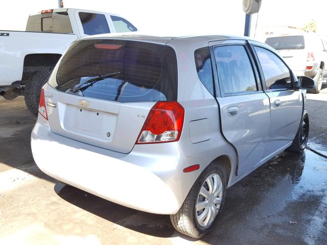KL1TD66647B729902 - 2007 CHEVROLET AVEO BASE Күміс фото 4