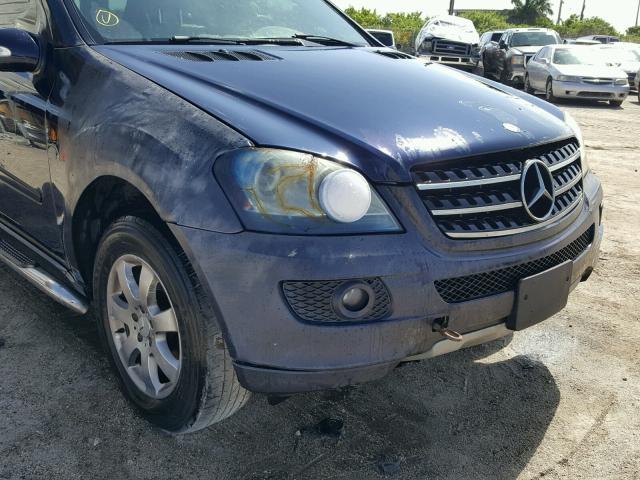 4JGBB86E26A054774 - 2006 MERCEDES-BENZ ML 350 BLUE photo 9