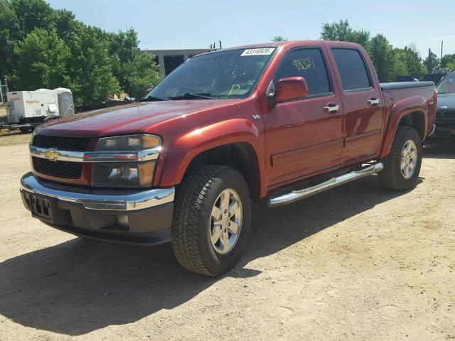 1GCHTDFP5B8115087 - 2011 CHEVROLET COLORADO L MAROON photo 2
