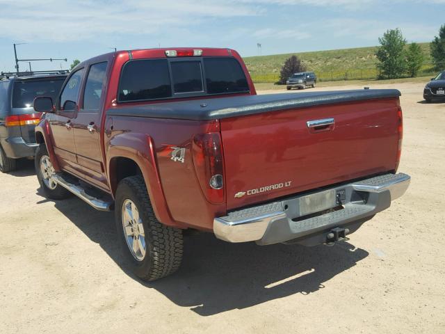 1GCHTDFP5B8115087 - 2011 CHEVROLET COLORADO L MAROON photo 3