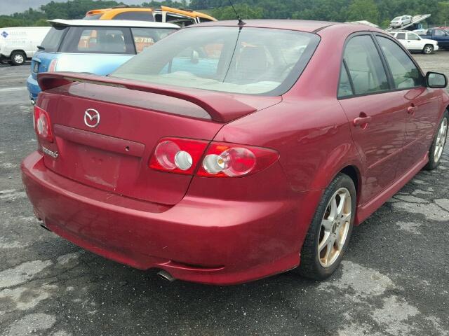 1YVHP80D045N25353 - 2004 MAZDA MAZDA6 RED photo 4