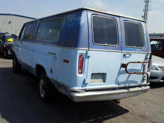 S21HHEC6912 - 1979 FORD CLUB WAGON BLUE photo 3